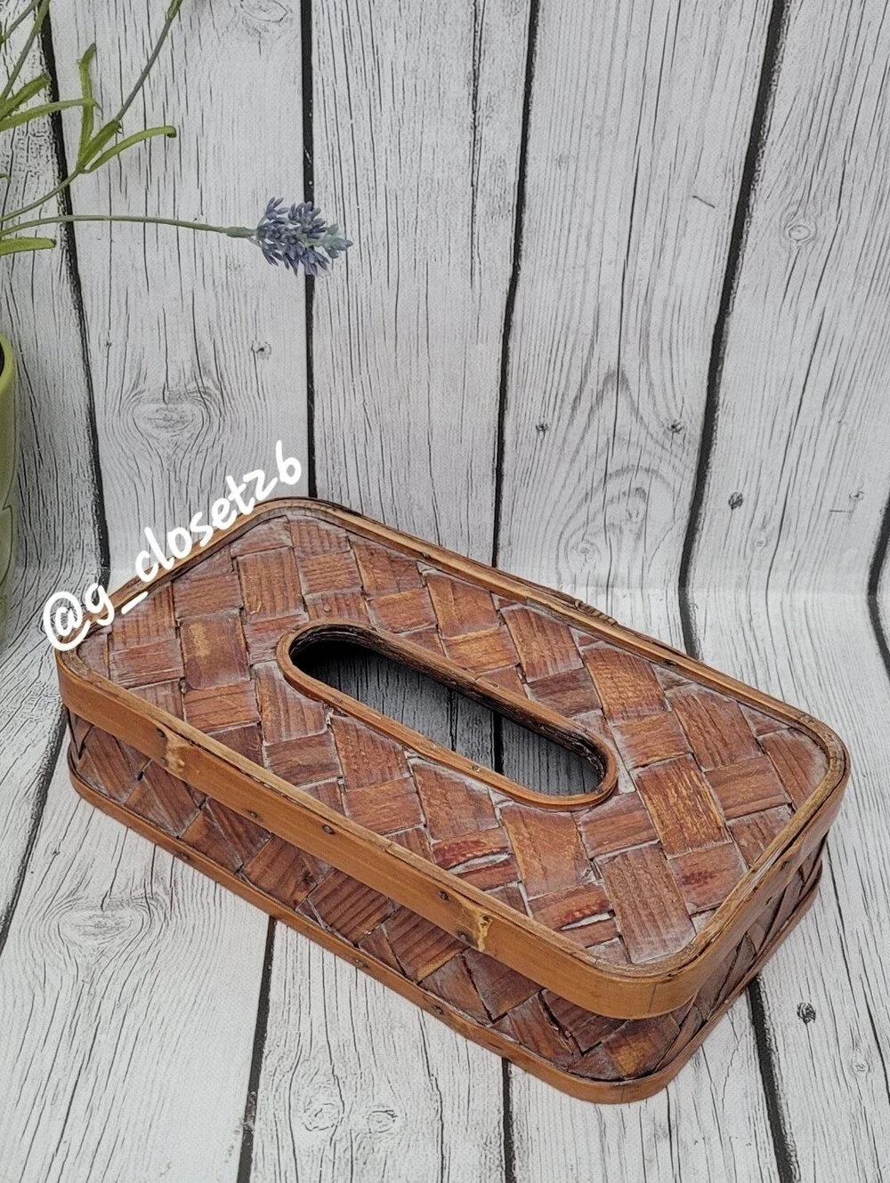 Unique Vintage handwoven bamboo